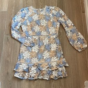 Everlasting Love Cream Multi Lace Dress